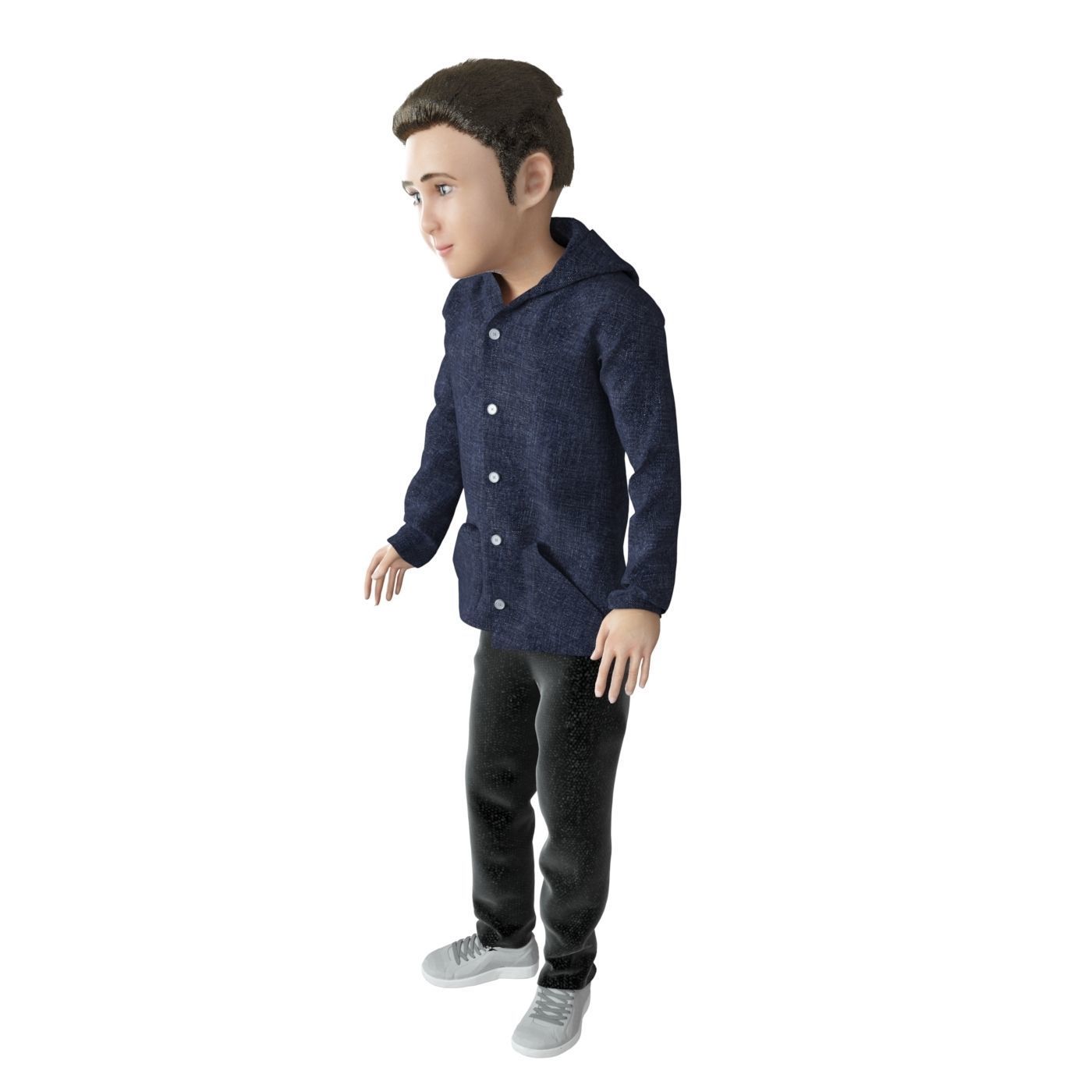 8x difrent models real cloth simulation conversation animation 3D Model Collection_29