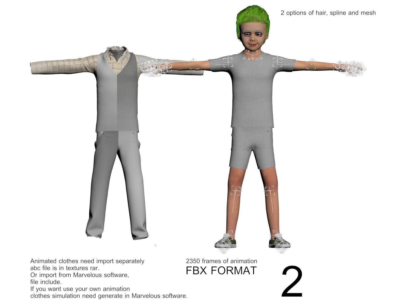 8x difrent models real cloth simulation conversation animation 3D Model Collection_18