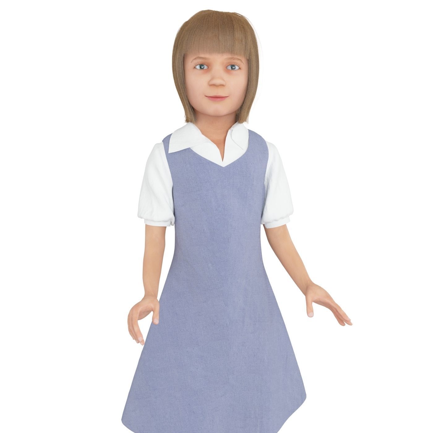 8x difrent models real cloth simulation conversation animation 3D Model Collection_57