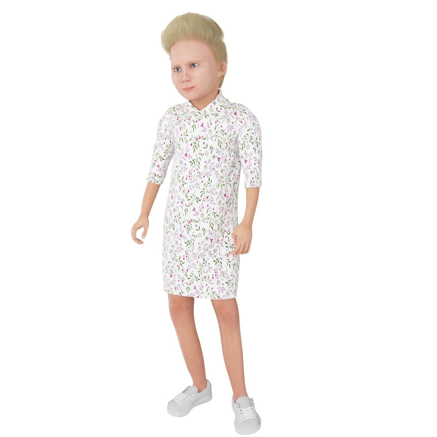 8x difrent models real cloth simulation conversation animation 3D Model Collection_35