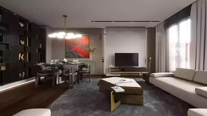Interior Rendered 3D model