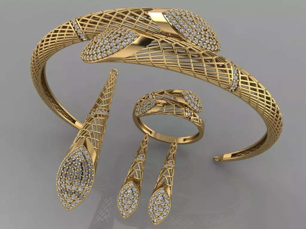 GC GOLD M003 - Diamond set 3D model 3D print model 3D print model