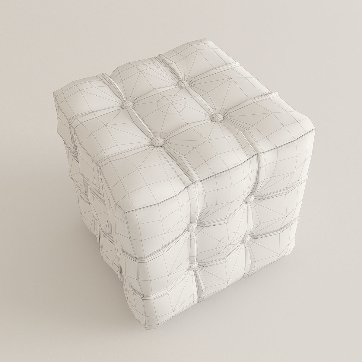Set of Ottomans 3D model_8
