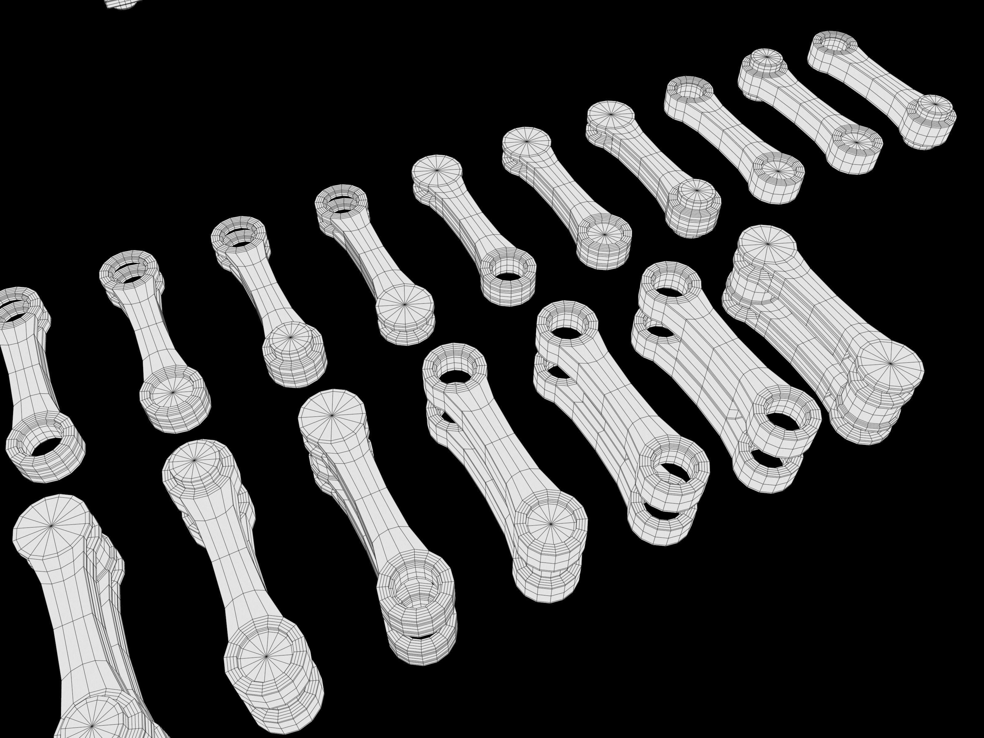 Modular Mechanical Joints Kitbach Low-poly 3D model_24