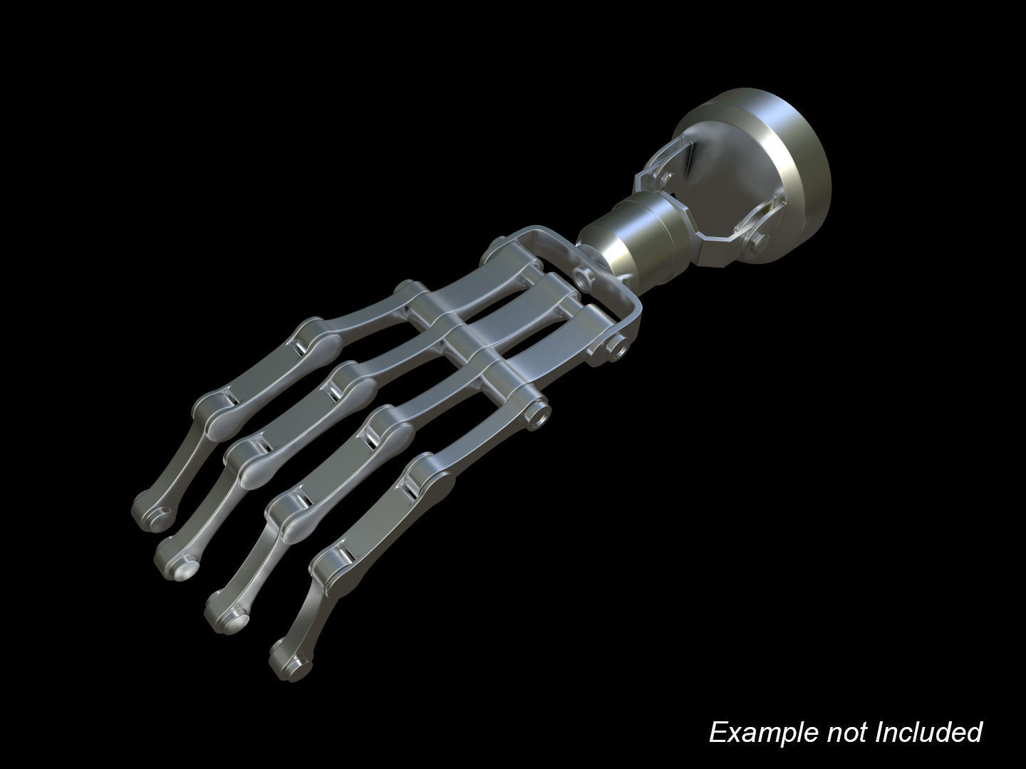 Modular Mechanical Joints Kitbach Low-poly 3D model_2