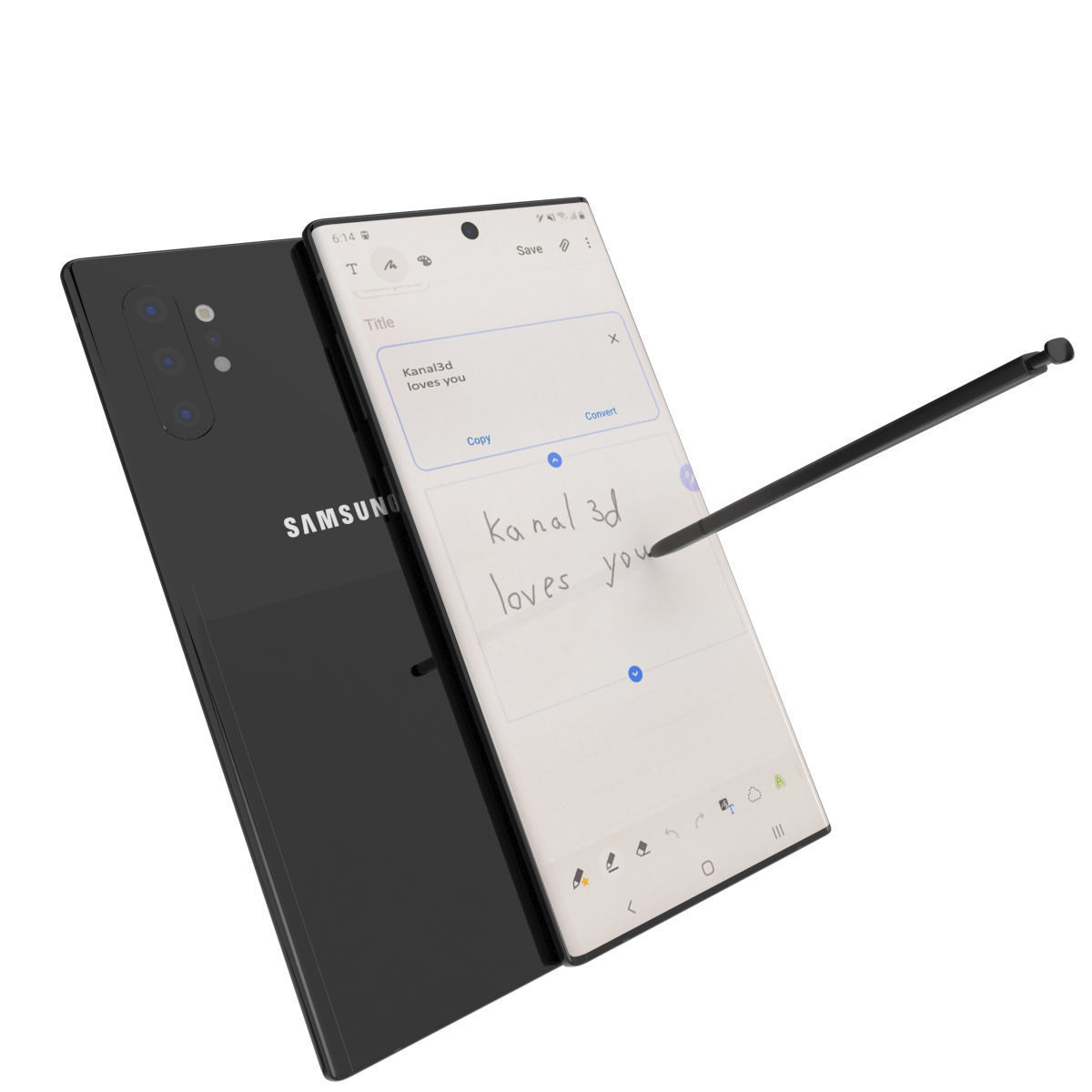 Samsung Galaxy Note 10 Plus 3D model_10