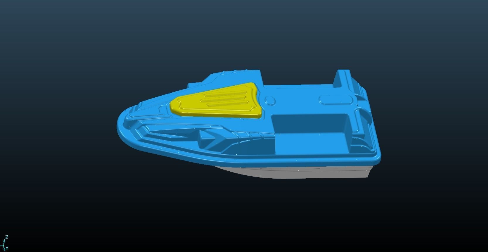 Ship for the introduction of bait 3D model_2