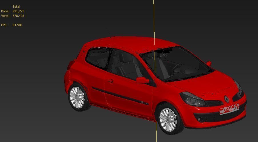 renault clio 3D model_3