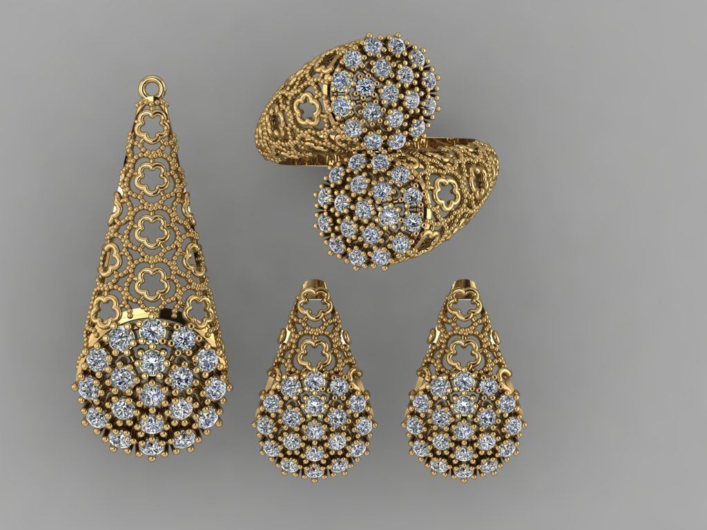 GC GOLD M007 - Diamond set 3D model 3D print model 3D print model_2