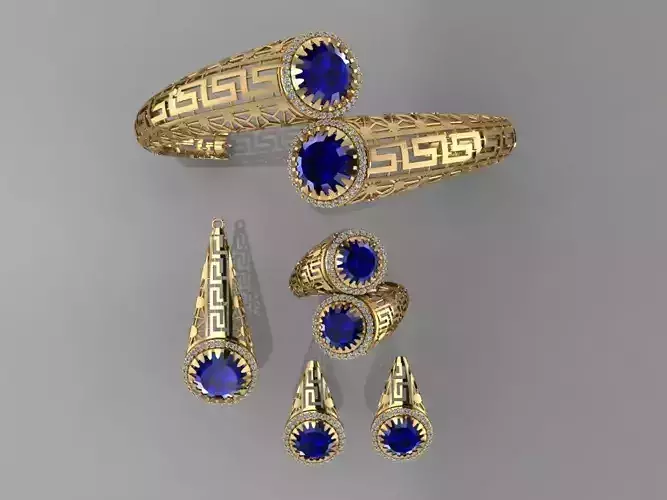 GC GOLD M008 - Diamond set 3D model 3D print model