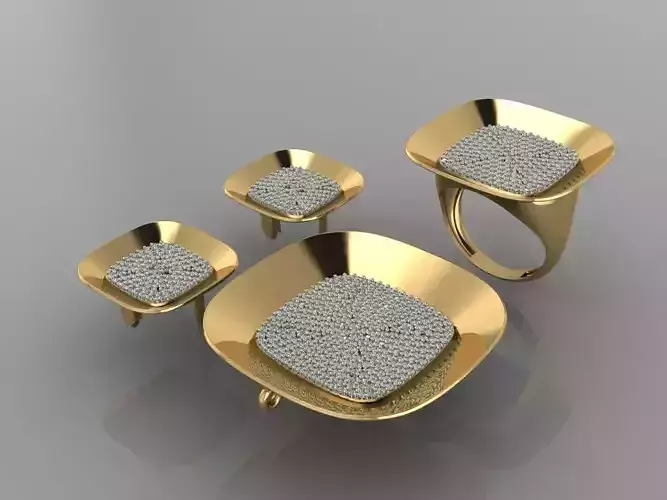 GC GOLD M009 - Diamond set 3D model 3D print model