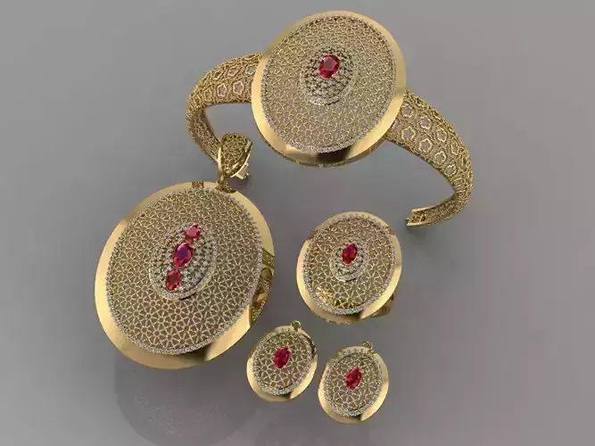 GC GOLD M0010 - Diamond set 3D model 3D print model