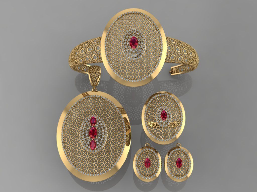 GC GOLD M0010 - Diamond set 3D model 3D print model 3D print model_1