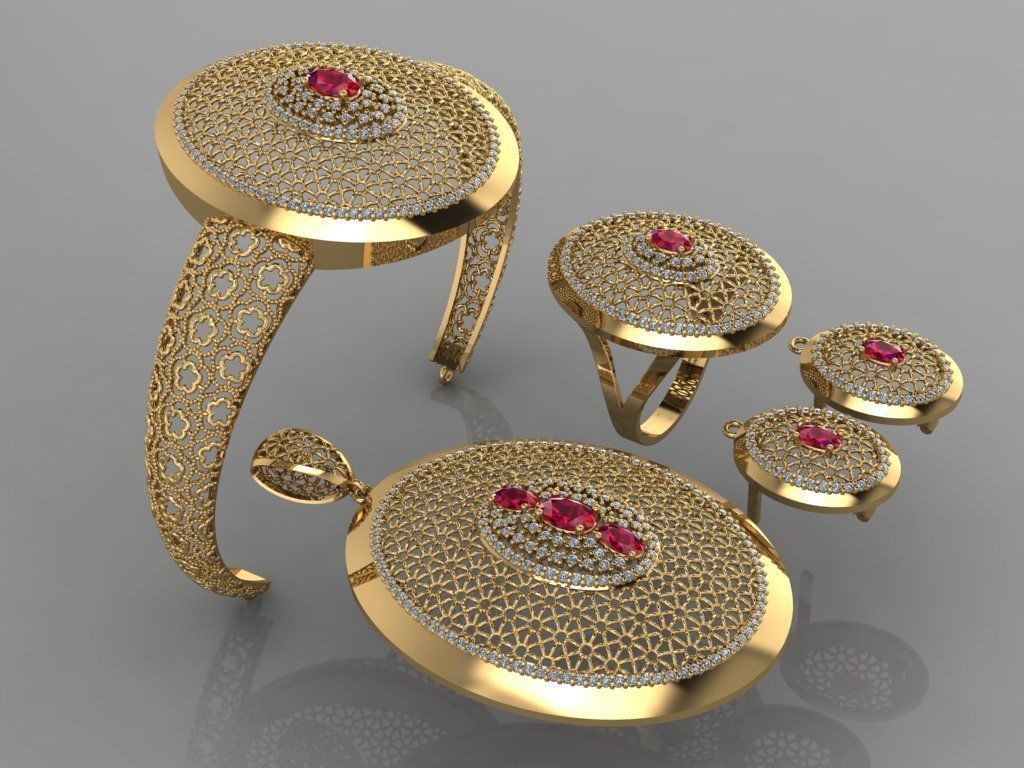 GC GOLD M0010 - Diamond set 3D model 3D print model 3D print model_2