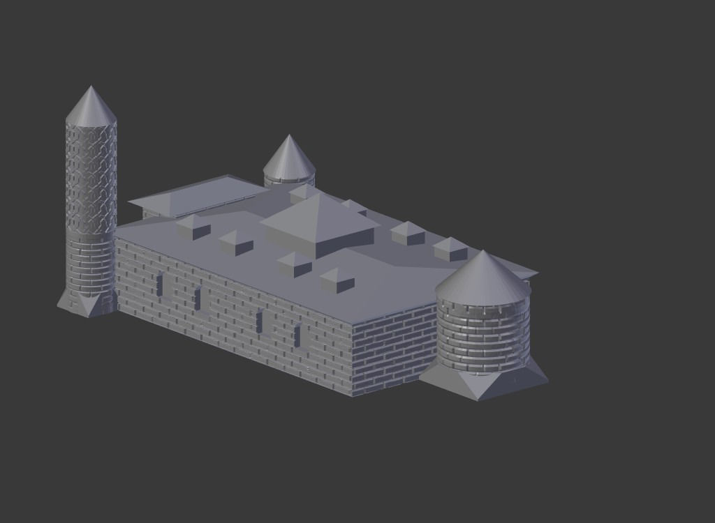 Yakutiye Historical Building 3D print model_1