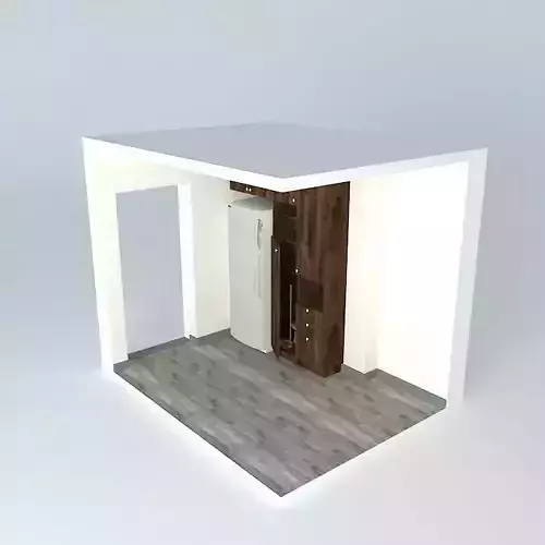 Wooden cupboard Free 3D model
