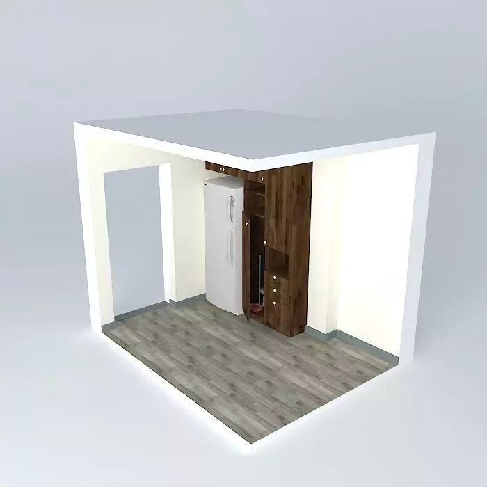 Wooden cupboard Free 3D model