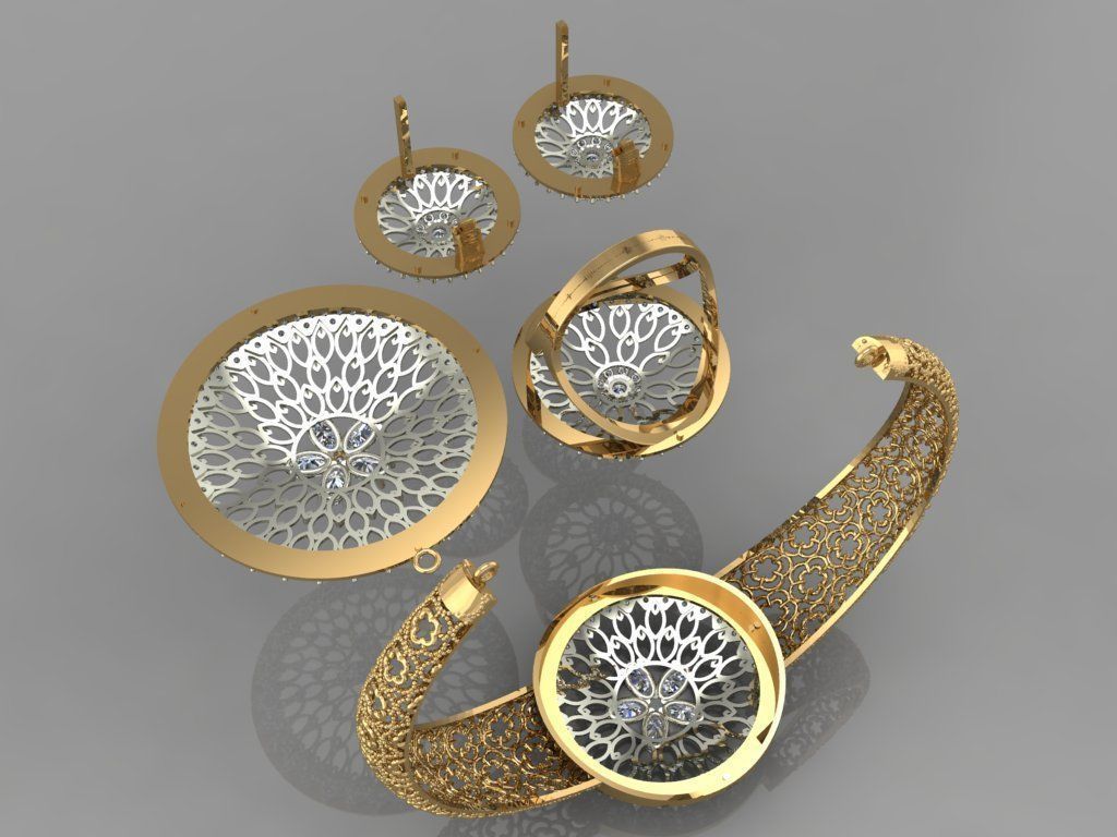 GC GOLD M0011 - Diamond set 3D model 3D print model 3D print model_2