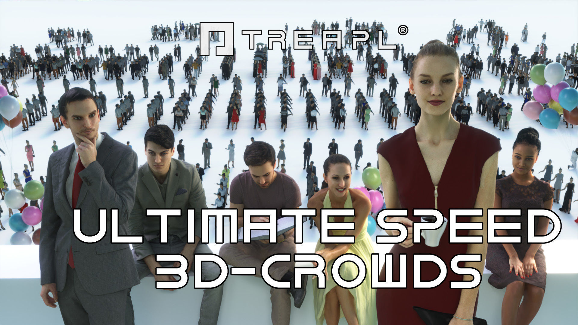 3D PEOPLE CROWDS- ULTIMATE SPEED SOLUTION Low-poly 3D model_0