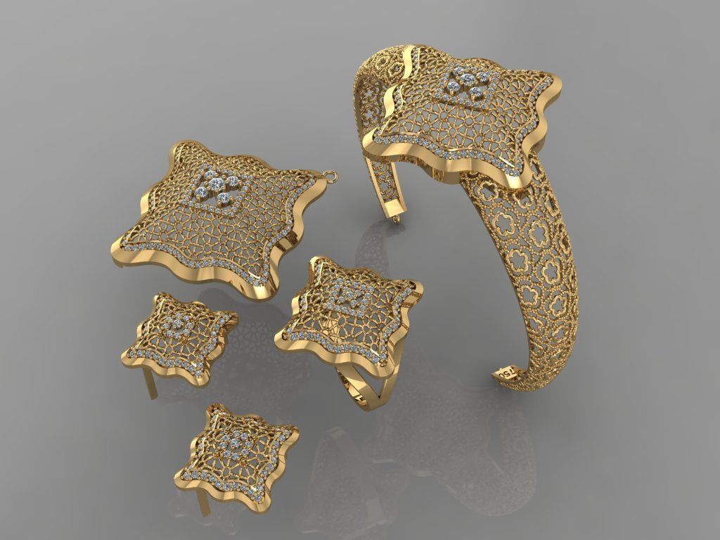 GC GOLD M0015- Diamond set 3D model 3D print model_2