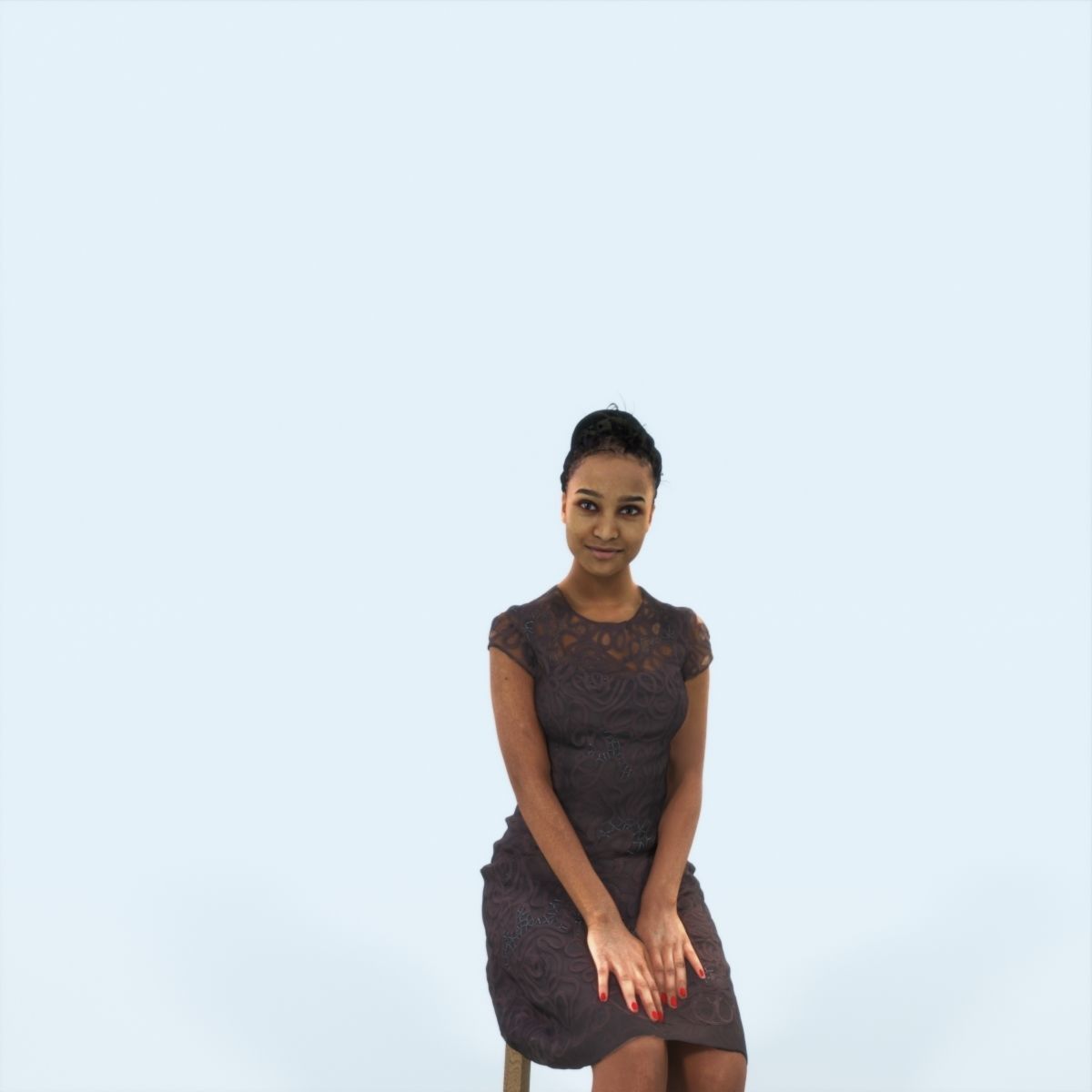 3D PEOPLE CROWDS -PLAZA SQUARE -  ULTIMATE SPEED SOLUTION   Low-poly 3D model_8