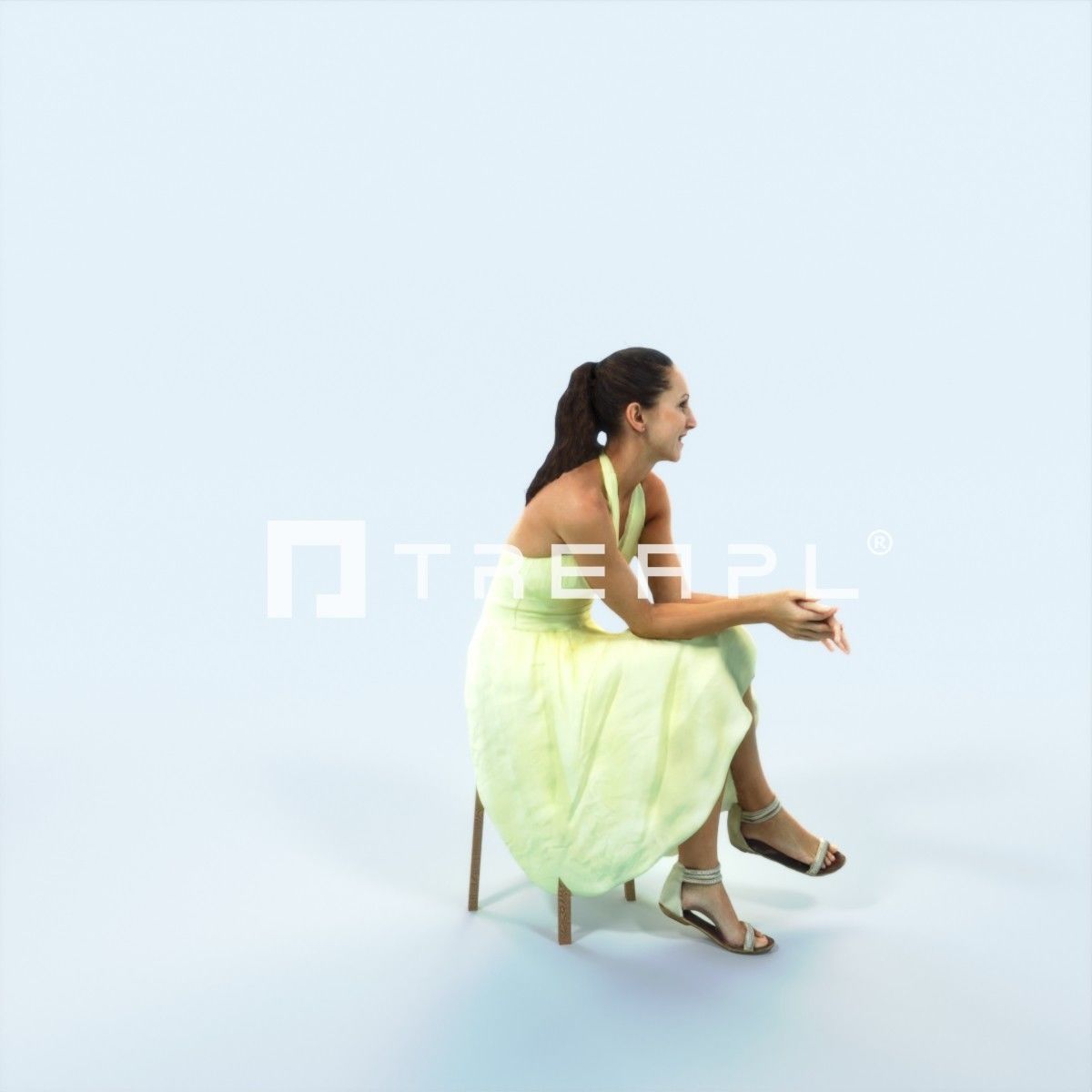 3D PEOPLE CROWDS -PLAZA SQUARE -  ULTIMATE SPEED SOLUTION   Low-poly 3D model_21