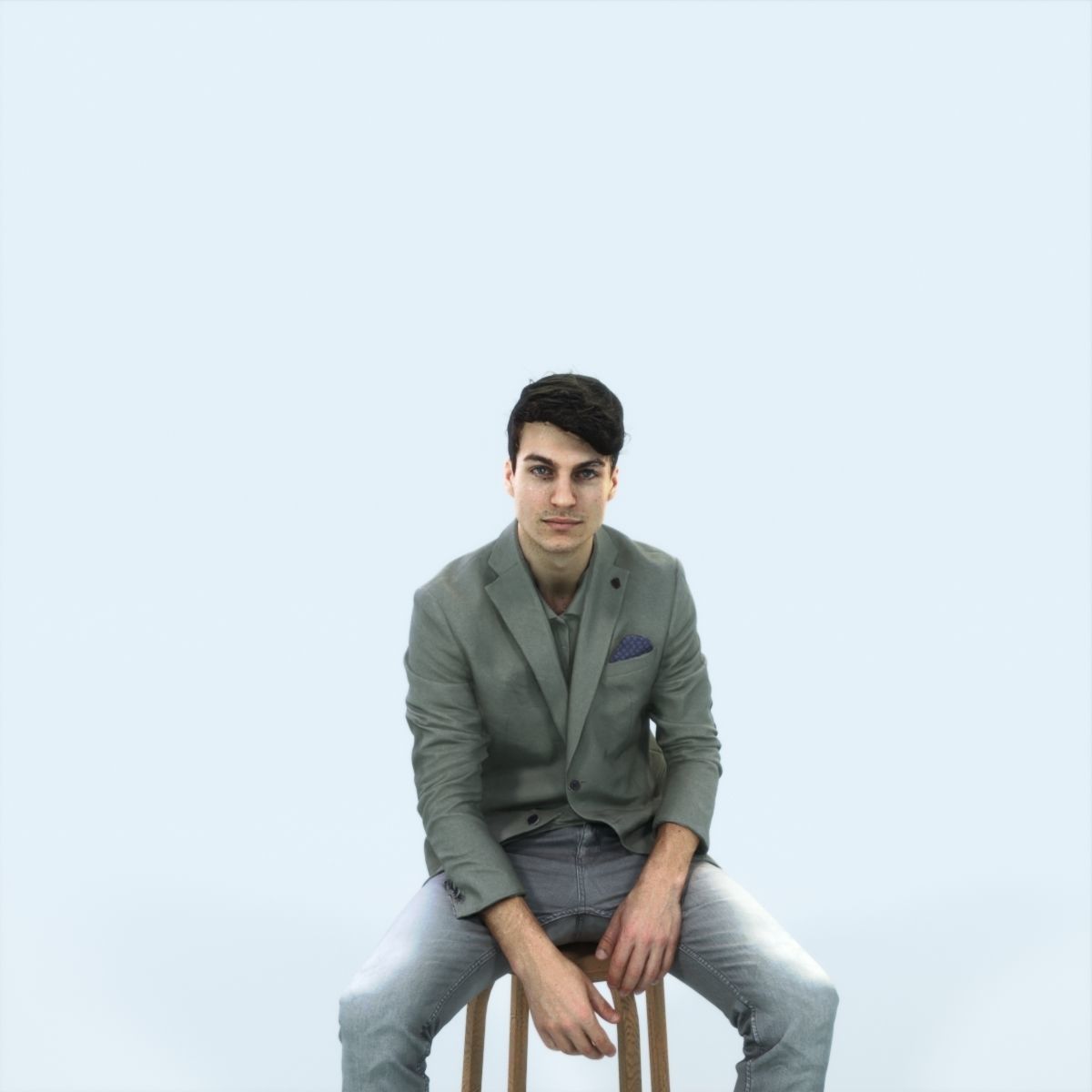 3D PEOPLE CROWDS -PLAZA SQUARE -  ULTIMATE SPEED SOLUTION   Low-poly 3D model_7