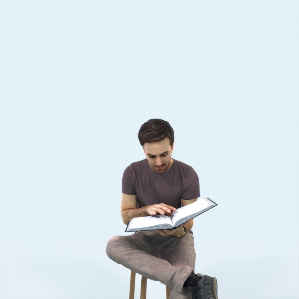 3D PEOPLE CROWDS -PLAZA SQUARE -  ULTIMATE SPEED SOLUTION   Low-poly 3D model_9