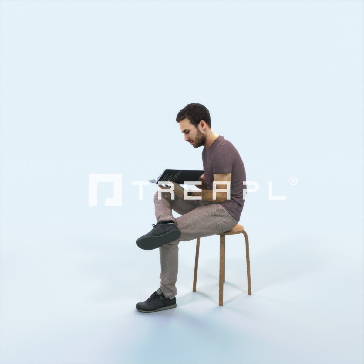 3D PEOPLE CROWDS -PLAZA SQUARE -  ULTIMATE SPEED SOLUTION   Low-poly 3D model_27