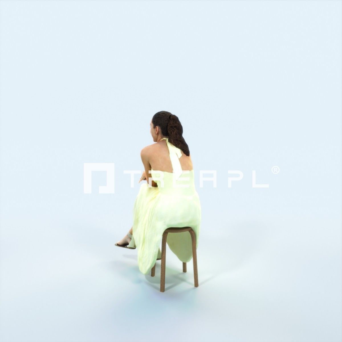 3D PEOPLE CROWDS -PLAZA SQUARE -  ULTIMATE SPEED SOLUTION   Low-poly 3D model_14