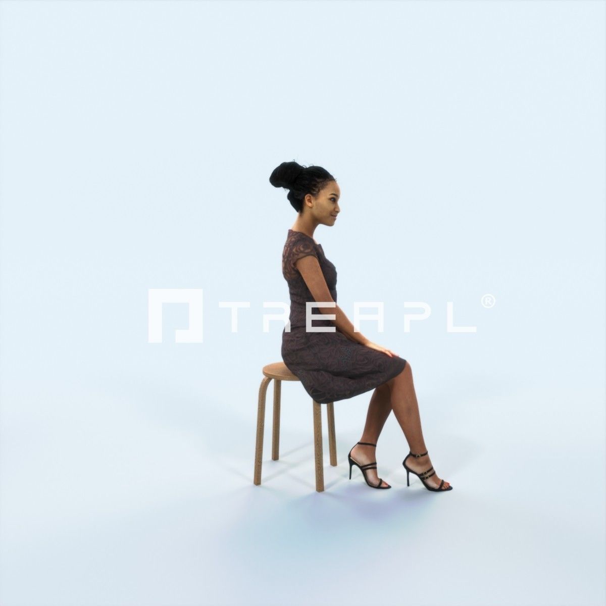 3D PEOPLE CROWDS -PLAZA SQUARE -  ULTIMATE SPEED SOLUTION   Low-poly 3D model_19