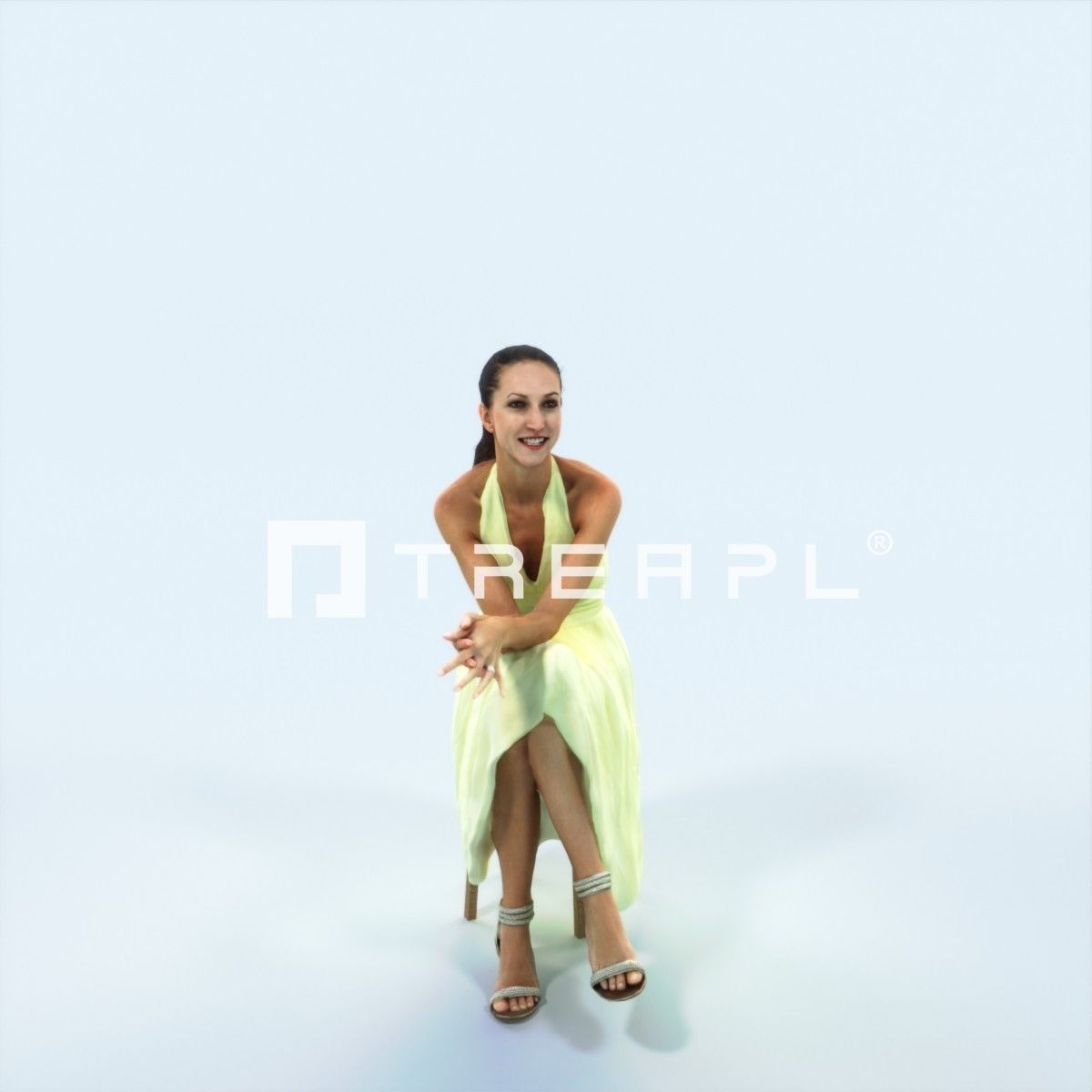 3D PEOPLE CROWDS -PLAZA SQUARE -  ULTIMATE SPEED SOLUTION   Low-poly 3D model_24