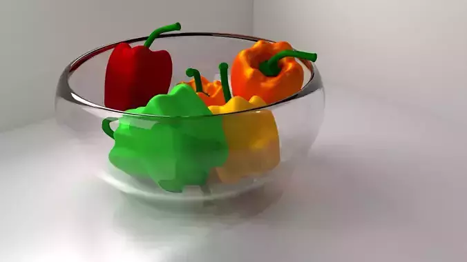 Bell Peppers in Bowl