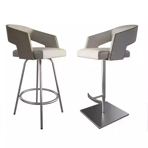 Jolly Leather Beige Stools 2