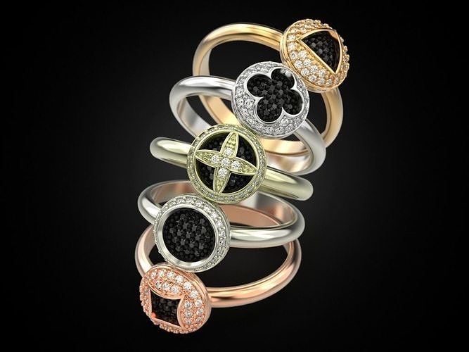 Adorable Rings 3 3D print model