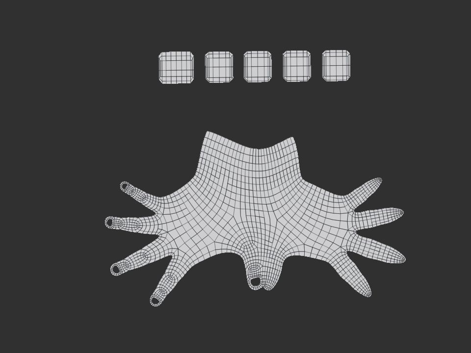 realistic female hand 3D model_7