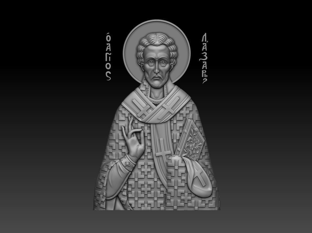 Saint Lazarus 3d model for CNC 3D model_12