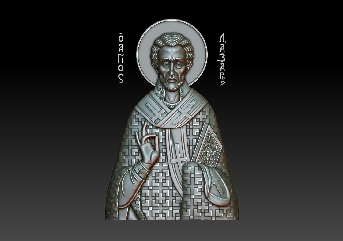 Saint Lazarus 3d model for CNC 3D model_8
