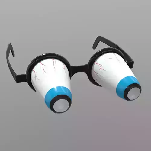Novelty Glasses 3 Low-poly 3D model