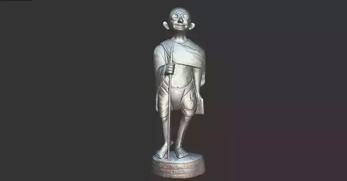 Wooden Gandhi 3DP 3D print model