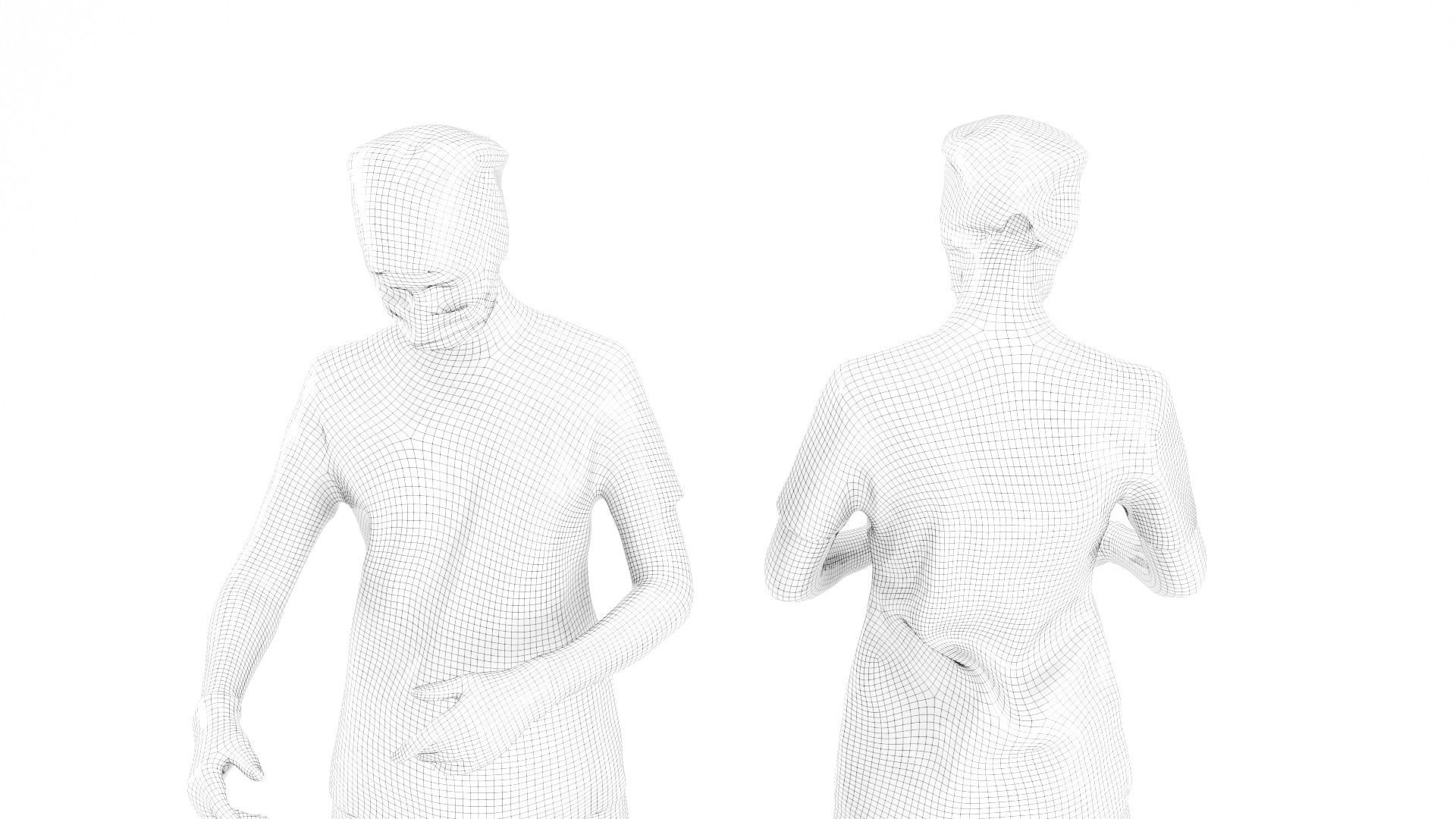 Surgeon doctor working 20 Low-poly 3D model_6