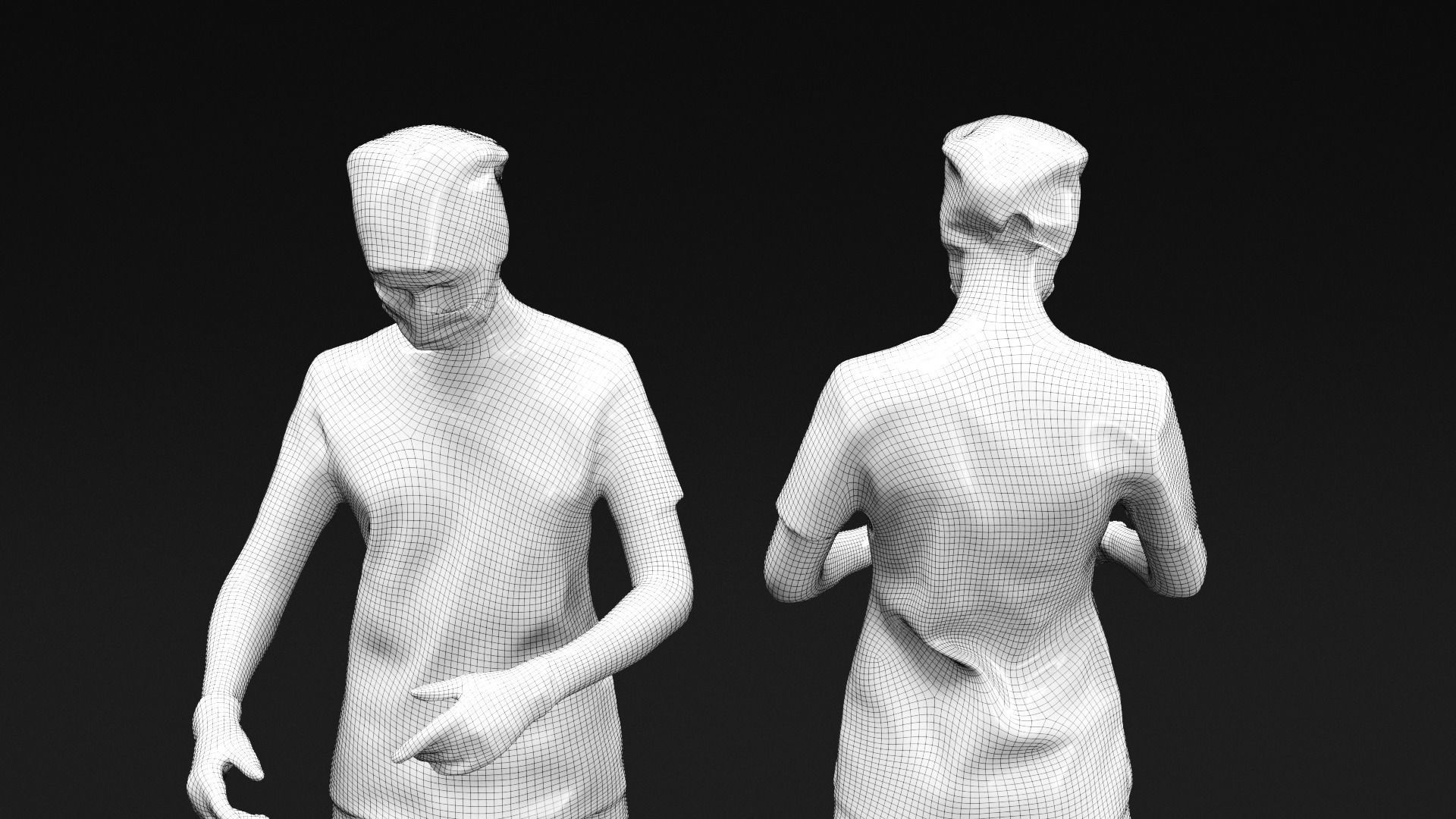 Surgeon doctor working 20 Low-poly 3D model_8