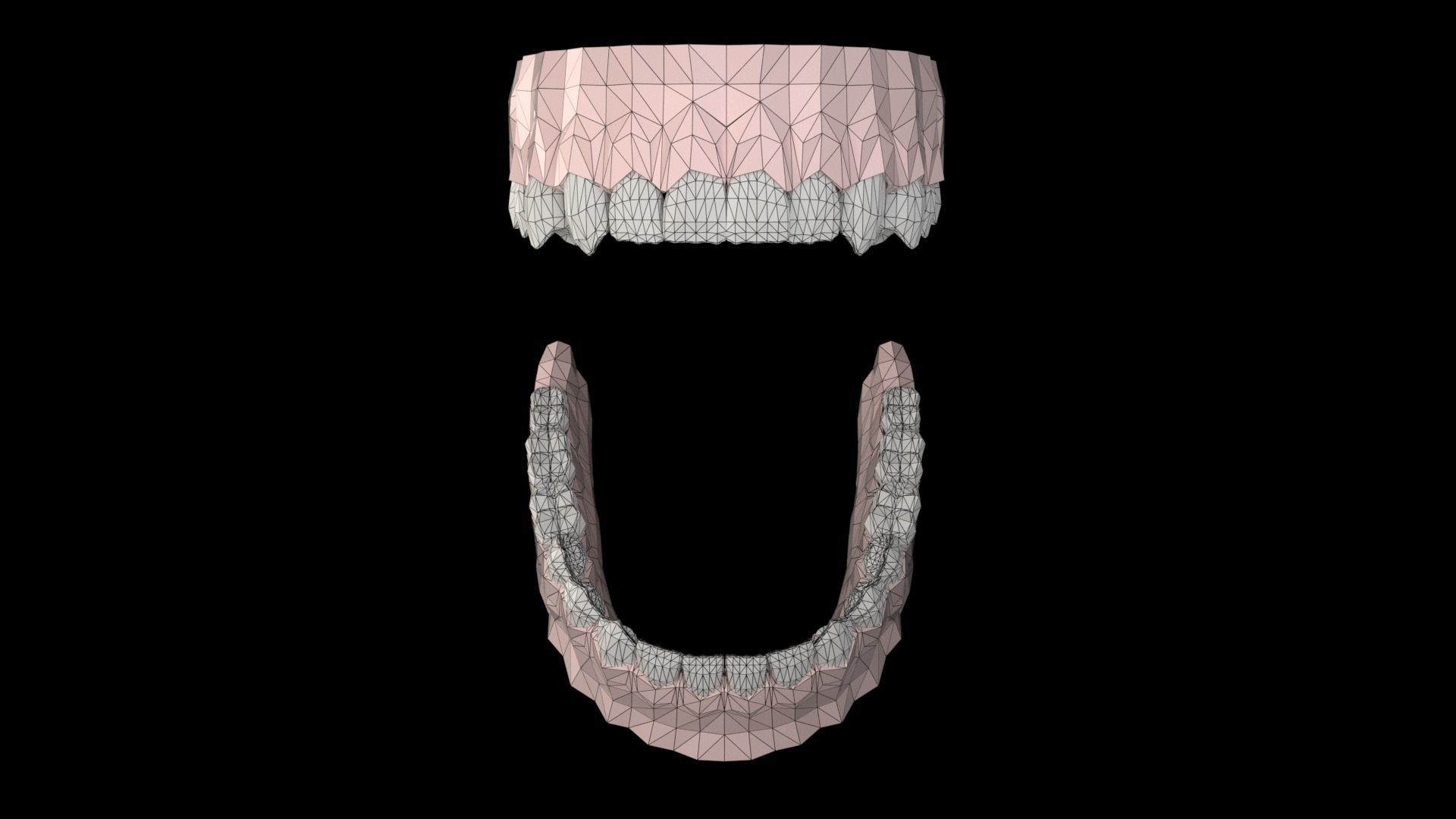 teeth human mouth with 3D model_7