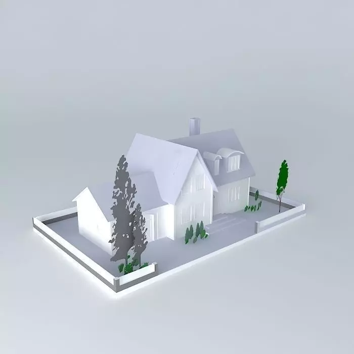 Suburban house Free 3D model