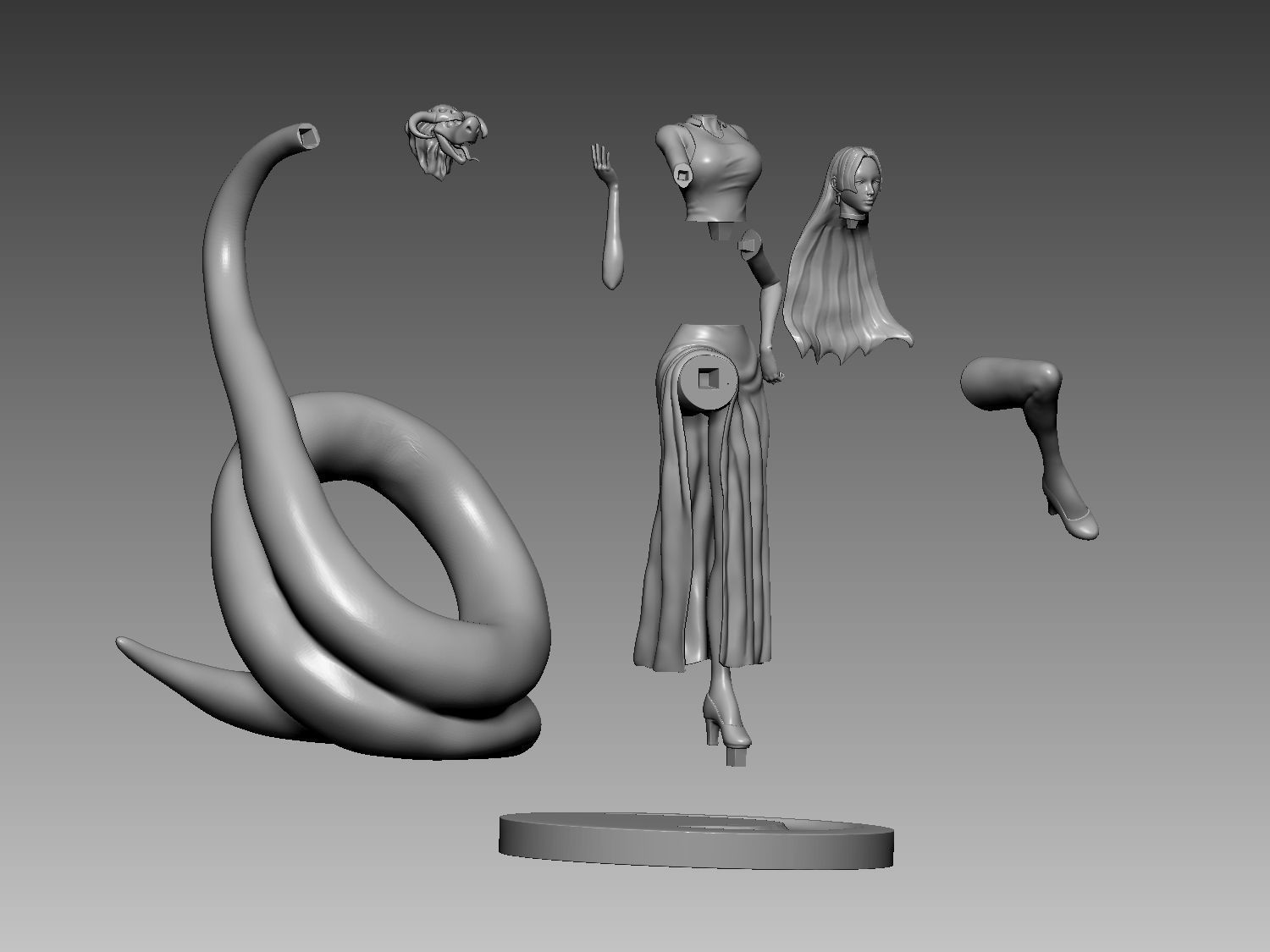Boa Hancock 3D print model_9