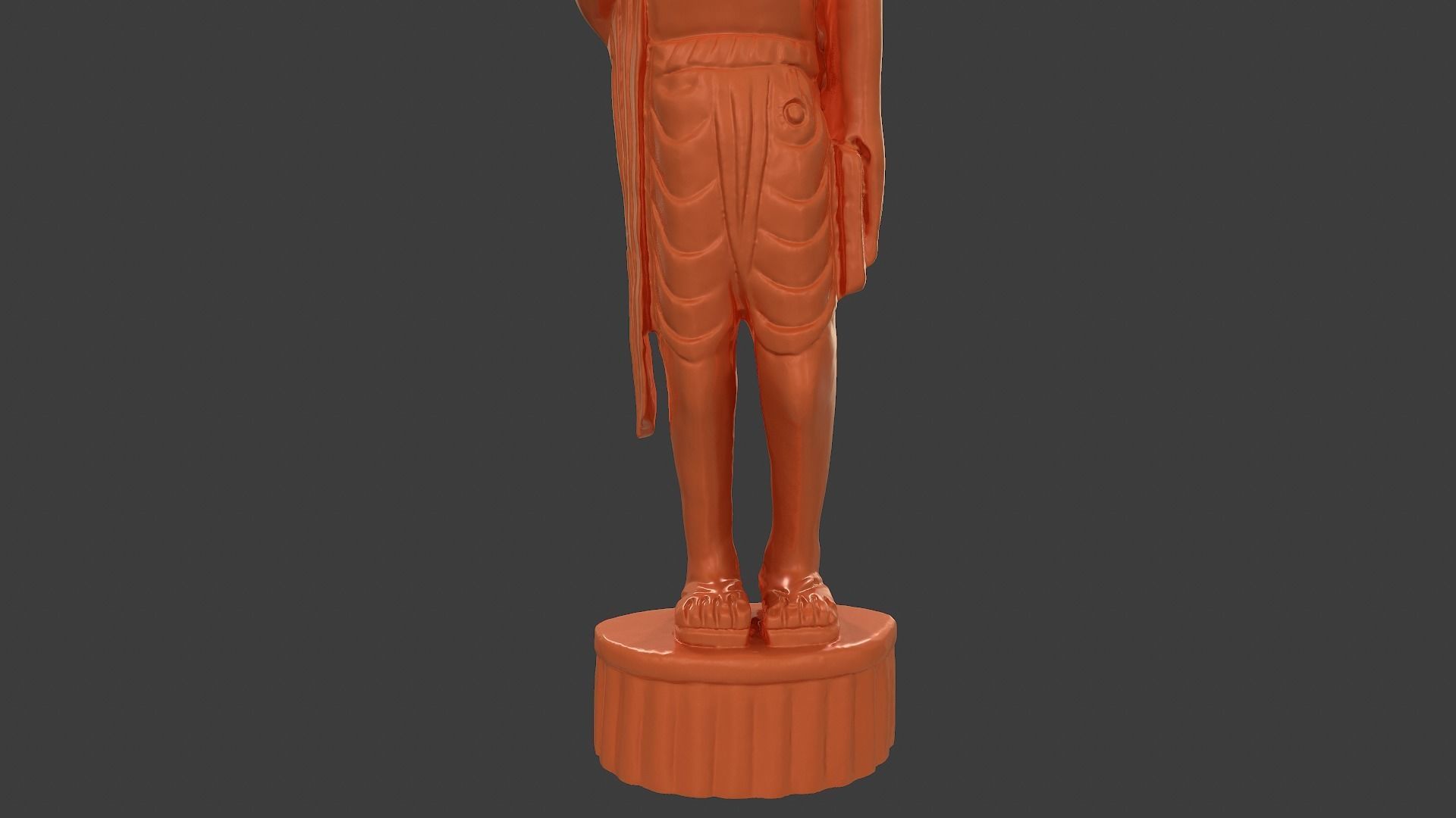 Wooden Gandhi v2 3DP 3D print model_8