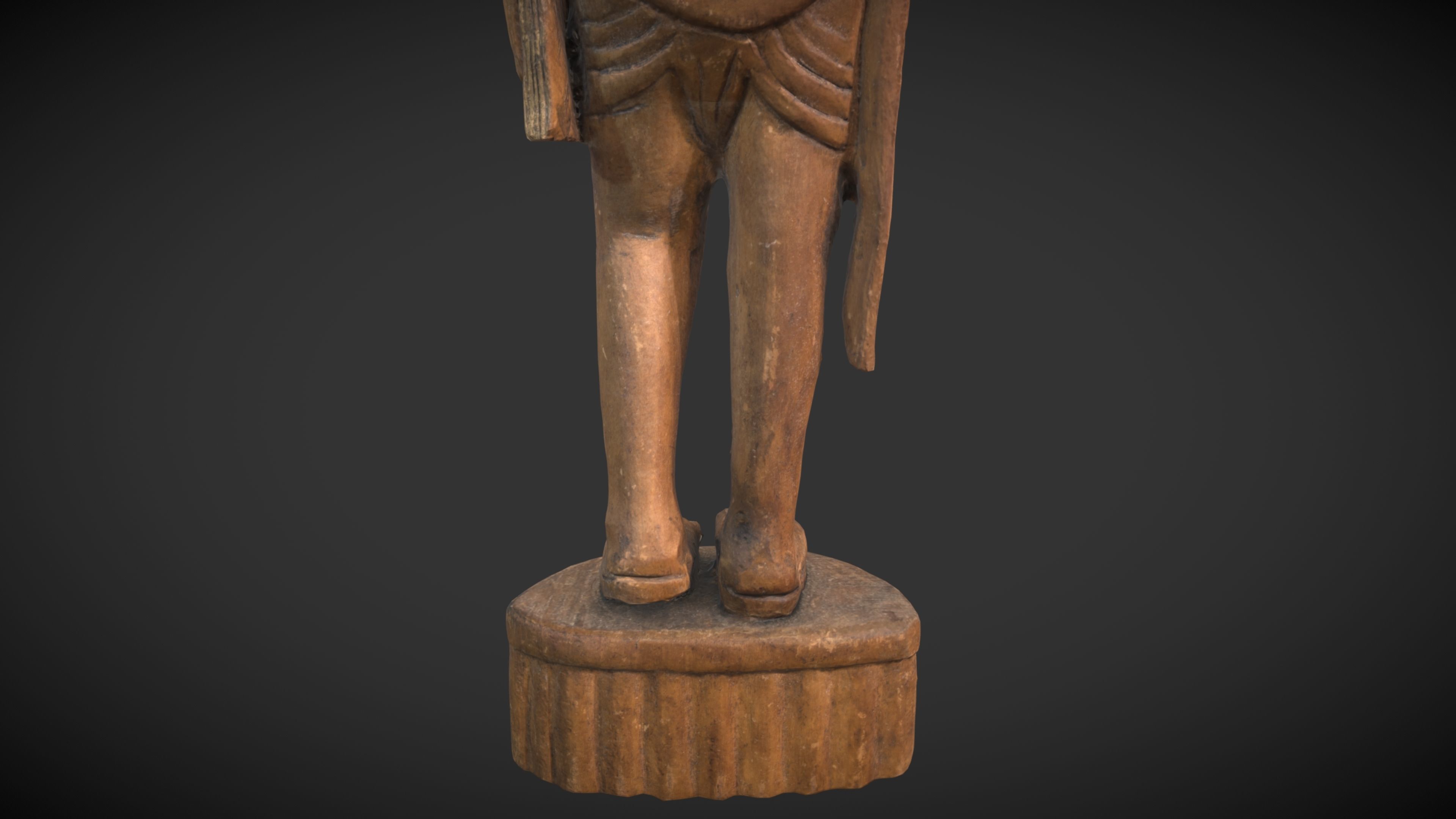 Wooden Gandhi v2 3DP 3D print model_29