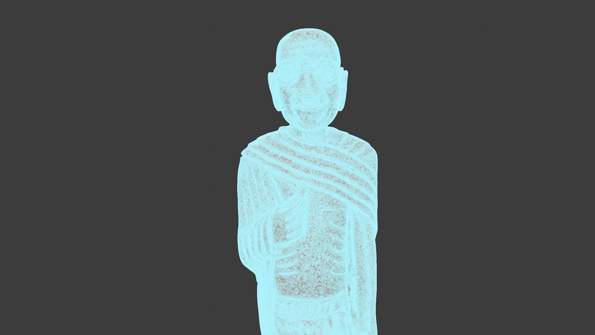 Wooden Gandhi v2 3DP 3D print model_20