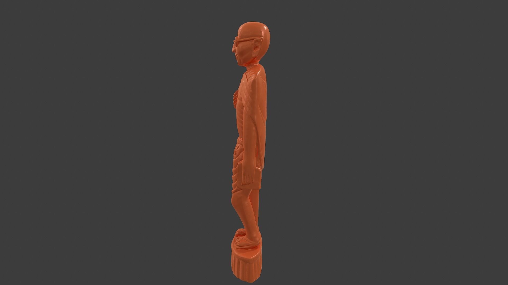 Wooden Gandhi v2 3DP 3D print model_6