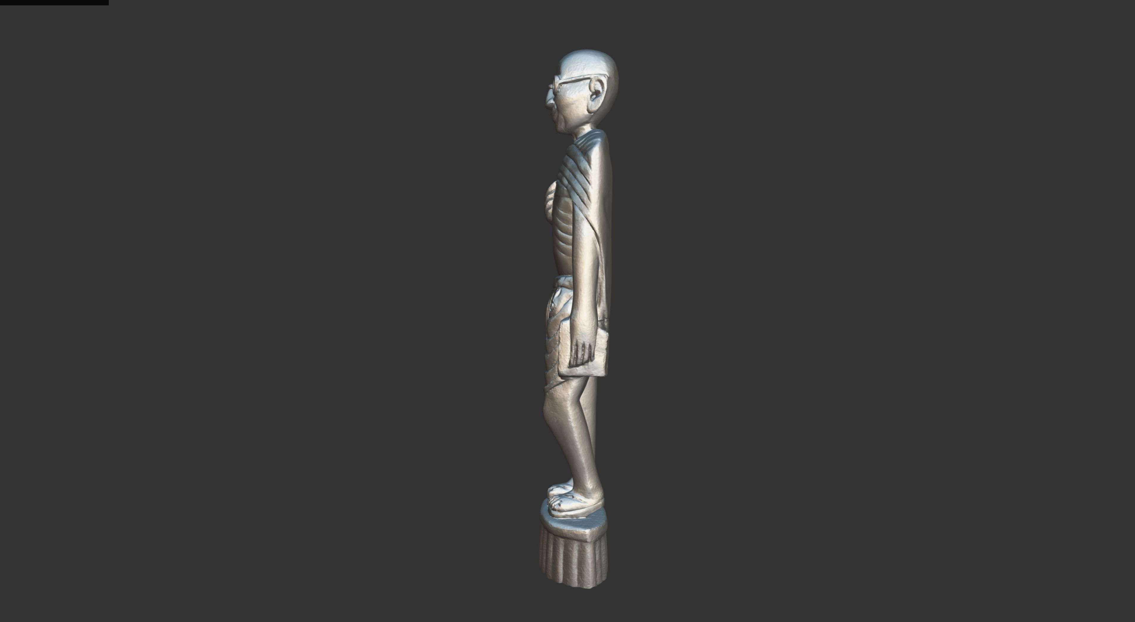 Wooden Gandhi v2 3DP 3D print model_34